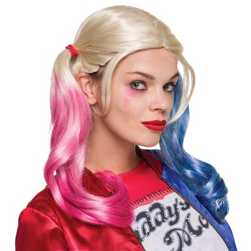 [82686336086] Peluca Harley Quinn DC Comics adulto