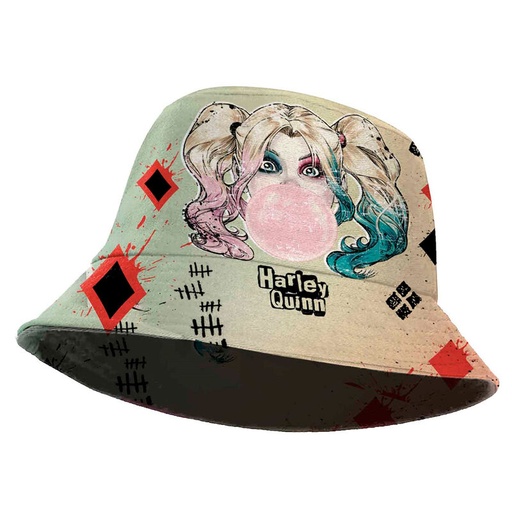 [8445118071955] Gorro pescador Harley Quinn DC Comics infantil