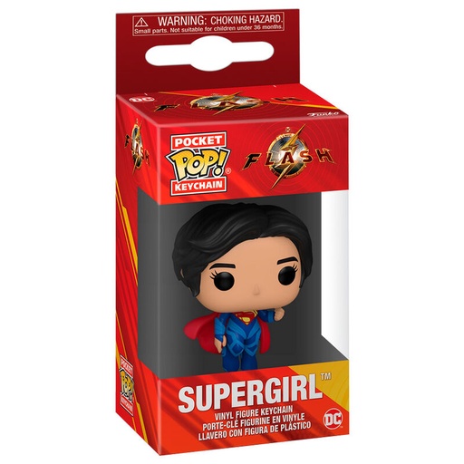 [889698655903] Llavero Pocket POP DC Comics The Flash Supregirl