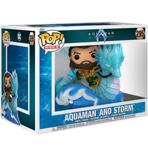 [889698675772] Figura POP Ride Deluxe DC Comics Aquaman y el Reino Perdido Aquaman on Storm