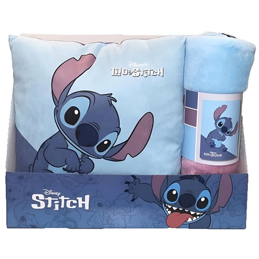 [8435746906934] Set manta polar + cojin Stitch Disney