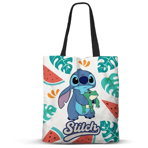 [8445118086232] Bolsa shopping Frog Stitch Disney 40cm