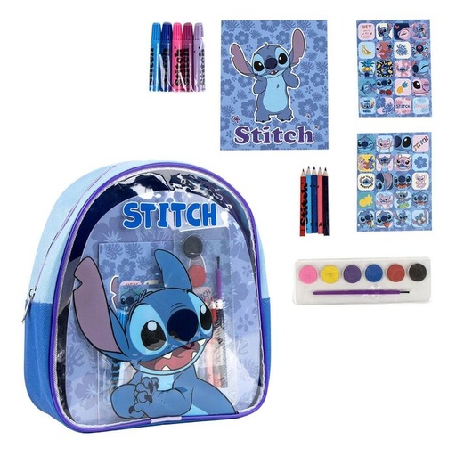 [8445484470925] Set papeleria mochila Stitch Disney