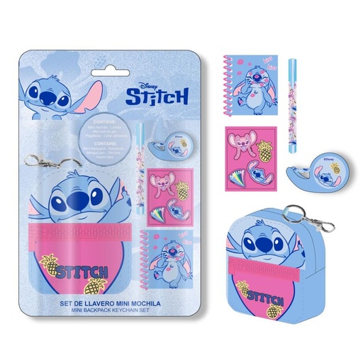 [8445484512397] Set papaleria Mini Mochila Stitch Disney