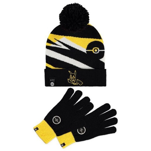 [8718526153705] Set gorro y guantes Pikachu Pokemon