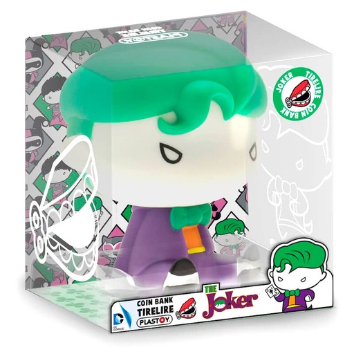 [3521320800684] Figura hucha Chibi Joker Liga de la Justicia DC Comics 17cm