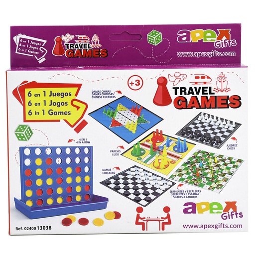 [8434179130381] Juegos de Viaje 6 en 1