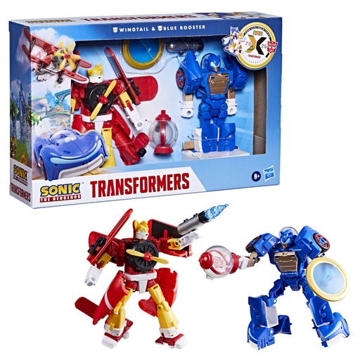 [5010996303615] Figuras Wingtail & Blue Booster Sonic the Hedgehog Transformers 12,7cm