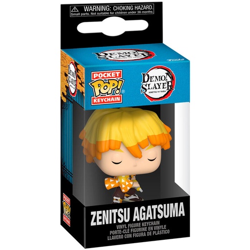 [889698613750] Llavero Pocket POP Demon Slayer Kimetsu no Yaiba Zenitsu Agatsuma