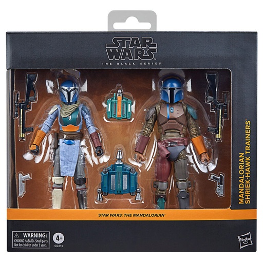 [5010996250858] Blister 2 figuras Mandalorian & Shriek-Hawk Trainers The Mandalorian Star Wars 15cm