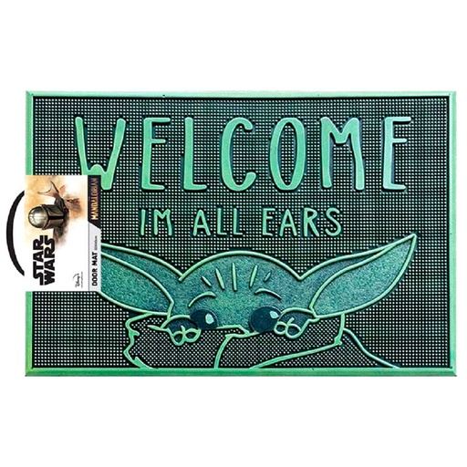 [5050293854946] Felpudo Welcome Im All Ears Yoda The Child Star Wars The Mandalorian