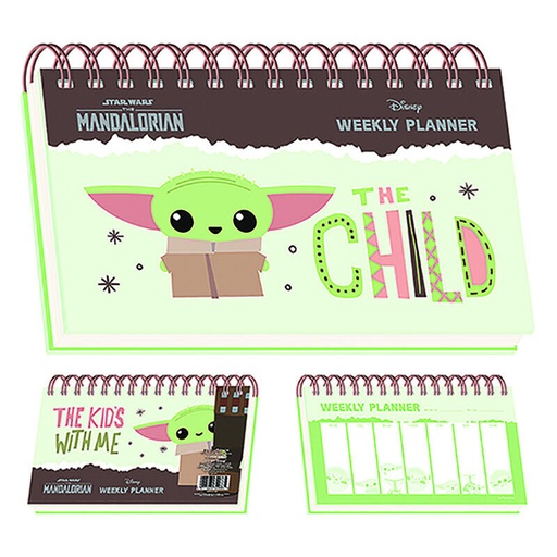 [5051265740335] Calendario Planificador semanal A5 Yoda the Child Mandalorian Star Wars
