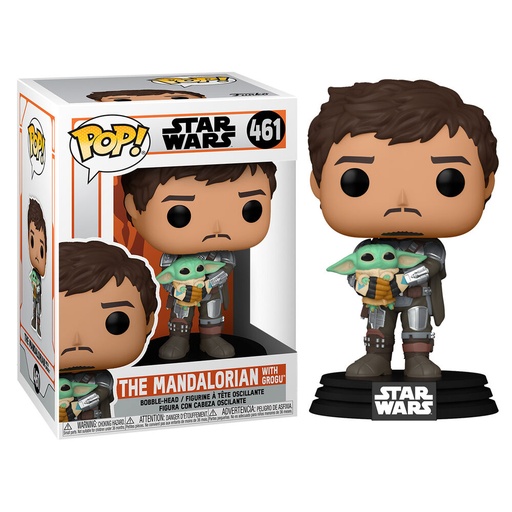[889698545259] Figura POP Star Wars Mandalorian Mando Holding Child