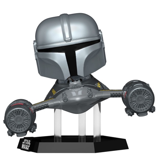 [889698765497] Figura POP Rider Deluxe Star Wars Mandalorian 9 the Mandalorian in N-1 Starfighter