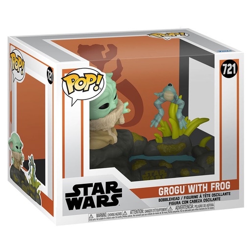 [889698800006] Figura POP Deluxe Star Wars The Mandalorian Grogu with Frog