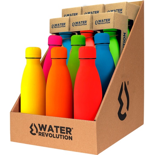 [8435607602241] Botella Fluor Water Revolution 500ml surtido