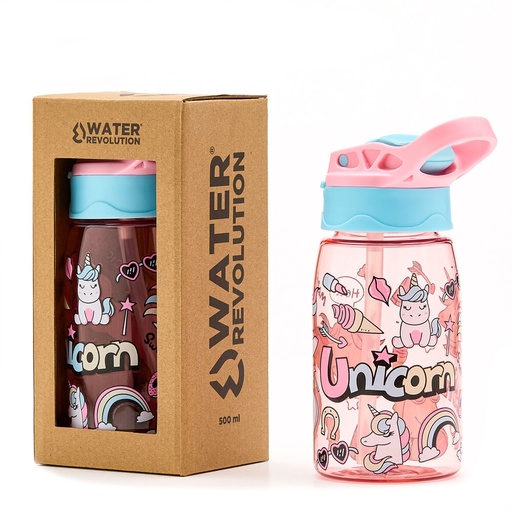[8435607602845] Cantimplora Unicornio Water Revolution 500ml tritan