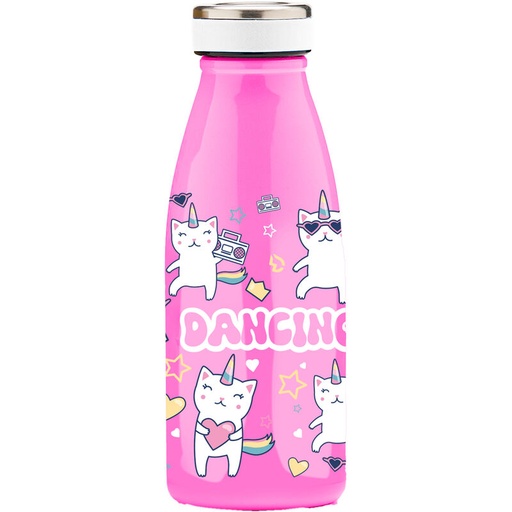[8435607603637] Botella Gatos Bailarines Water Revolution 350ml termo