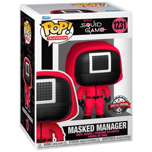 [889698651691] Figura POP El Juego del Calamar Masked Manager Exclusive