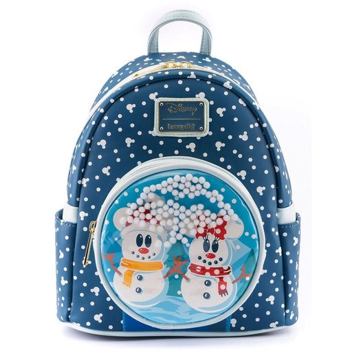 [671803382763] Mochila Mickey Minnie Snowman Disney Loungefly 26cm