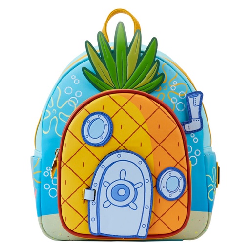 [671803390713] Mochila Casa de la Piña Bob Esponja Loungefly 26cm