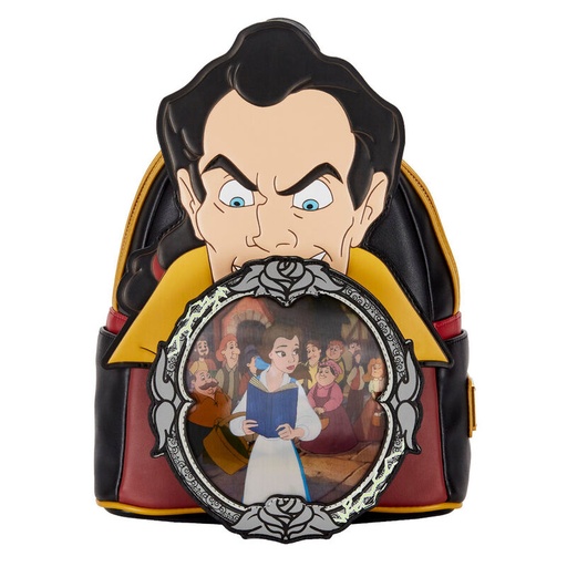 [671803403680] Mochila Villanos Escena Gaston La Bella y la Bestia Disney Loungefly 26cm