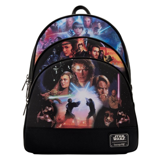 [671803405578] Mochila Trilogia de precuelas Star Wars Loungefly 34cm