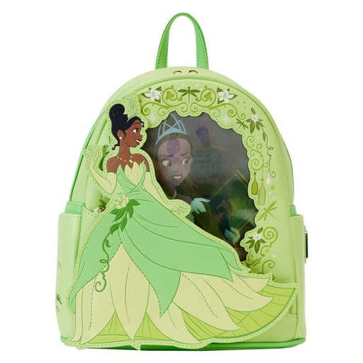 [671803469907] Mochila lenticular Tiana y el Sapo Disney Loungefly 26cm