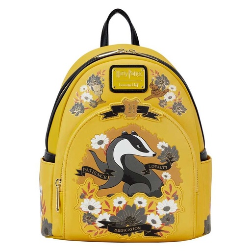 [671803489028] Mochila Hufflepuff House Floral Harry Potter Loungefly 26cm