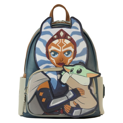 [671803506084] Mochila Ahsoka & Grogu the Mandalorian Star Wars Loungefly 26cm