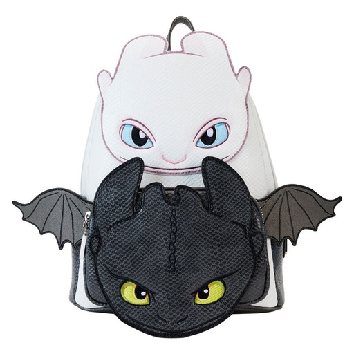 [671803507401] Mochila Furia Luminosa & Furia Nocturna Como Entrenar a tu Dragon Loungefly 26cm