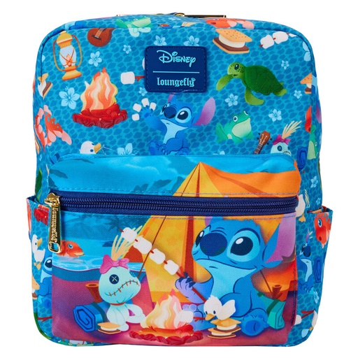 [671803514102] Mochila nylon Camping Cuties Stitch Disney Loungefly 24cm