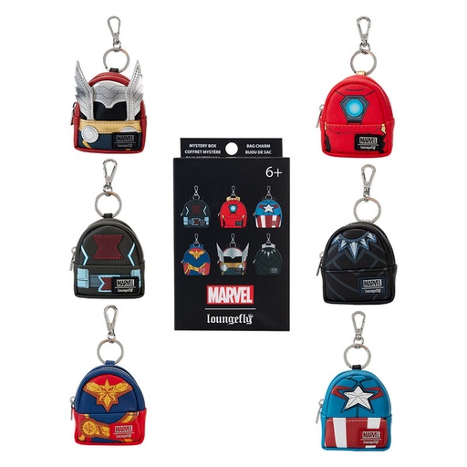 [671803514737] Llavero mini mochila Mystery Los Vengadores Avengers Loungefly surtido