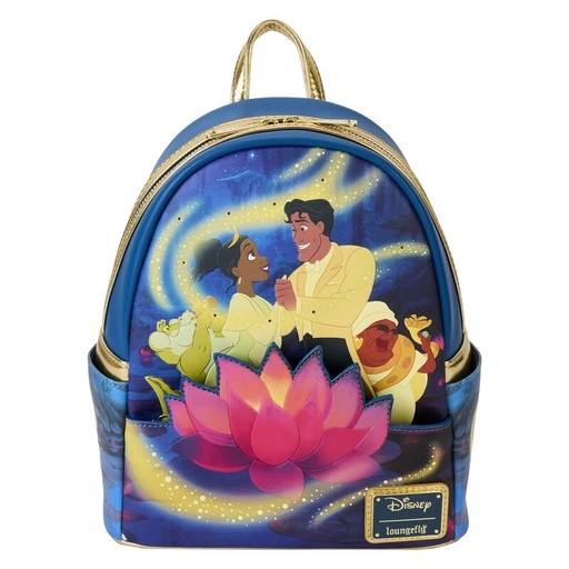 [671803530102] Mochila 15th Anniversary Tiana y El Sapo Disney Loungefly 26cm