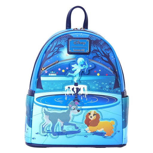 [671803534117] Mochila 70th Anniversary La Dama y el Vagabundo Disney Loungefly 26cm