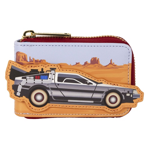 [671803536753] Tarjetero 40th Anniversary Delorean Accordion Regreso al Futuro Loungefly
