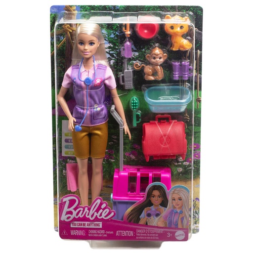 [194735175994] Muñeca Rescatadora y Liberadora de Animales Barbie