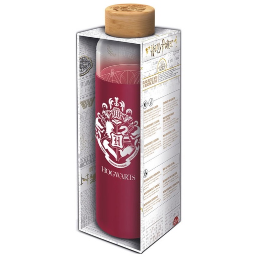 [8412497003457] Botella cristal Harry Potter funda silicona 585ml