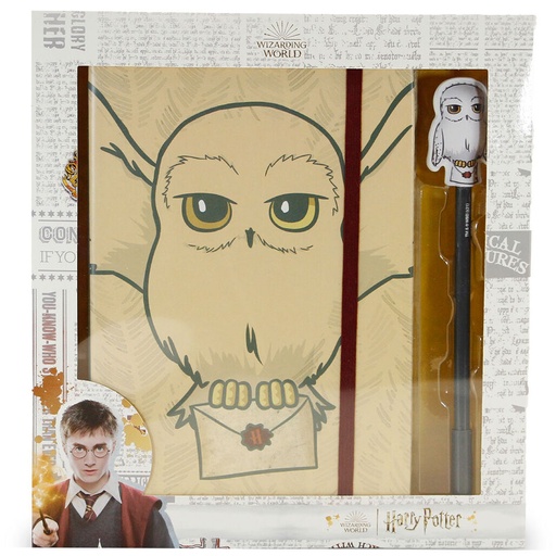 [8445118027907] Set diario + boligrafo Hedwig Harry Potter