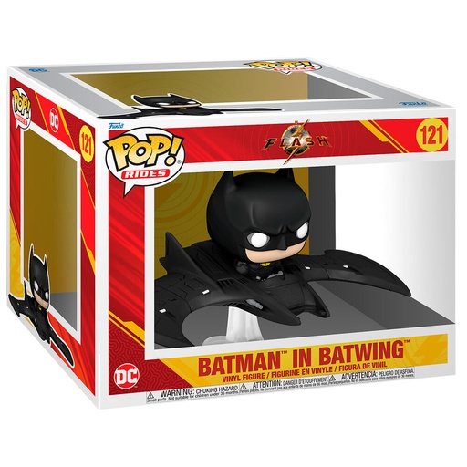 [889698656030] Figura POP Ride Deluxe DC Comics The Flash Batman in Batwing