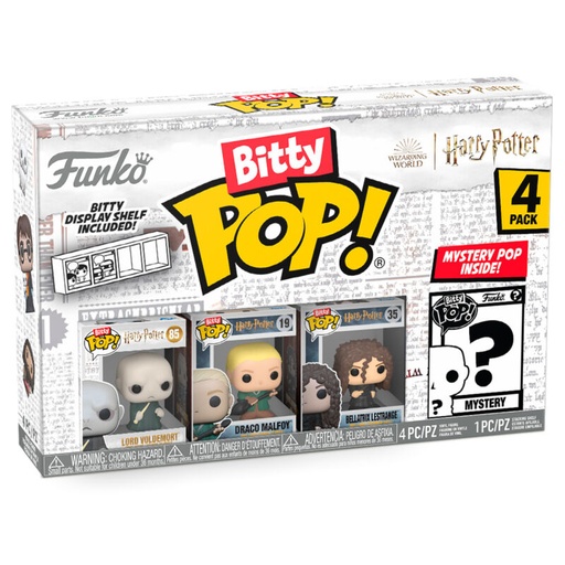 [889698713184] Blister 4 figuras Bitty POP Harry Potter Voldemort