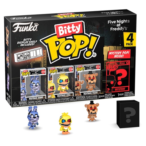 [889698730471] Blister 4 figuras Bitty POP Five Nights at Freddys Nightmare Bonnie
