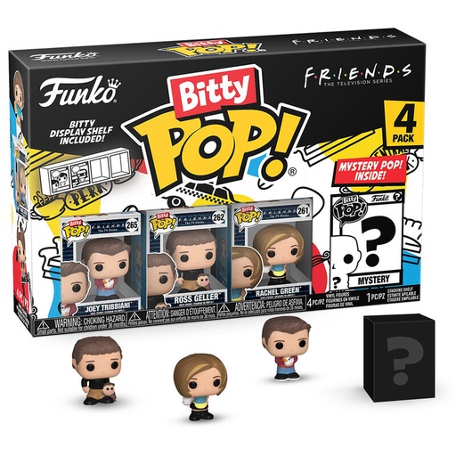 [889698730495] Blister 4 figuras Bitty POP Friends Joey