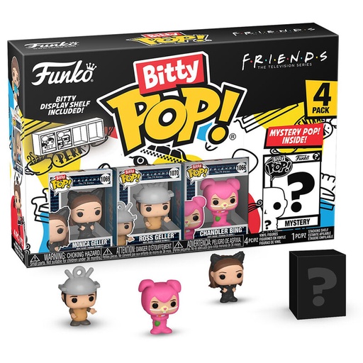 [889698730501] Blister 4 figuras Bitty POP Friends Monica as Catwoman