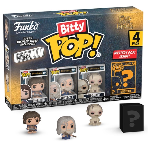 [889698754569] Blister 4 figuras Bitty POP El Señor de los Anillos Frodo