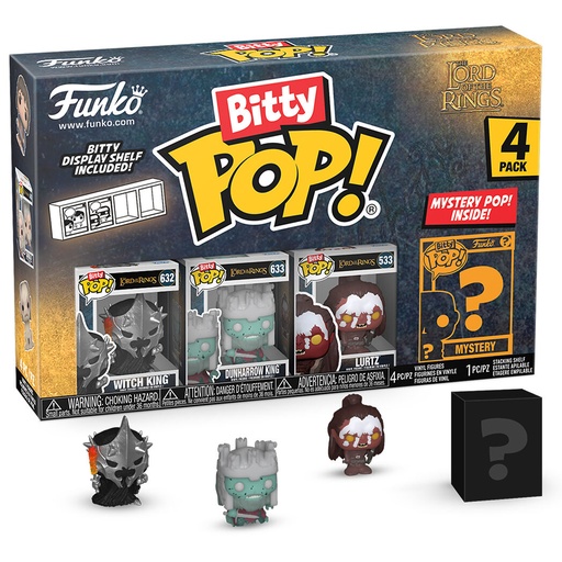 [889698754590] Blister 4 figuras Bitty POP El Señor de los Anillos Witch King