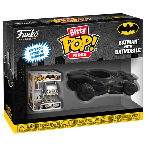 [889698836210] Figura Bitty POP Ride DC Batman - Batman with Batmobile