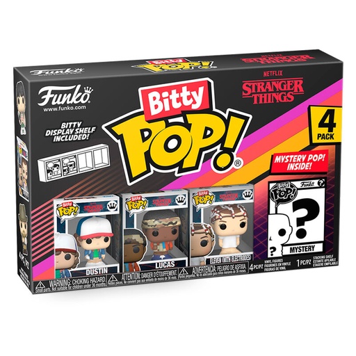 [889698836623] Blister 4 figuras Bitty POP Stranger Things Dustin