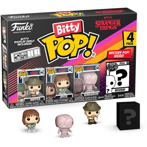 [889698836647] Blister 4 figuras Bitty POP Stranger Things Hopper