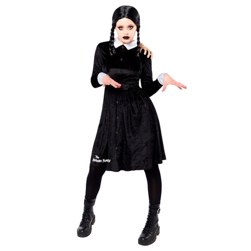 [194099133746] Disfraz Miercoles Addams adulto
